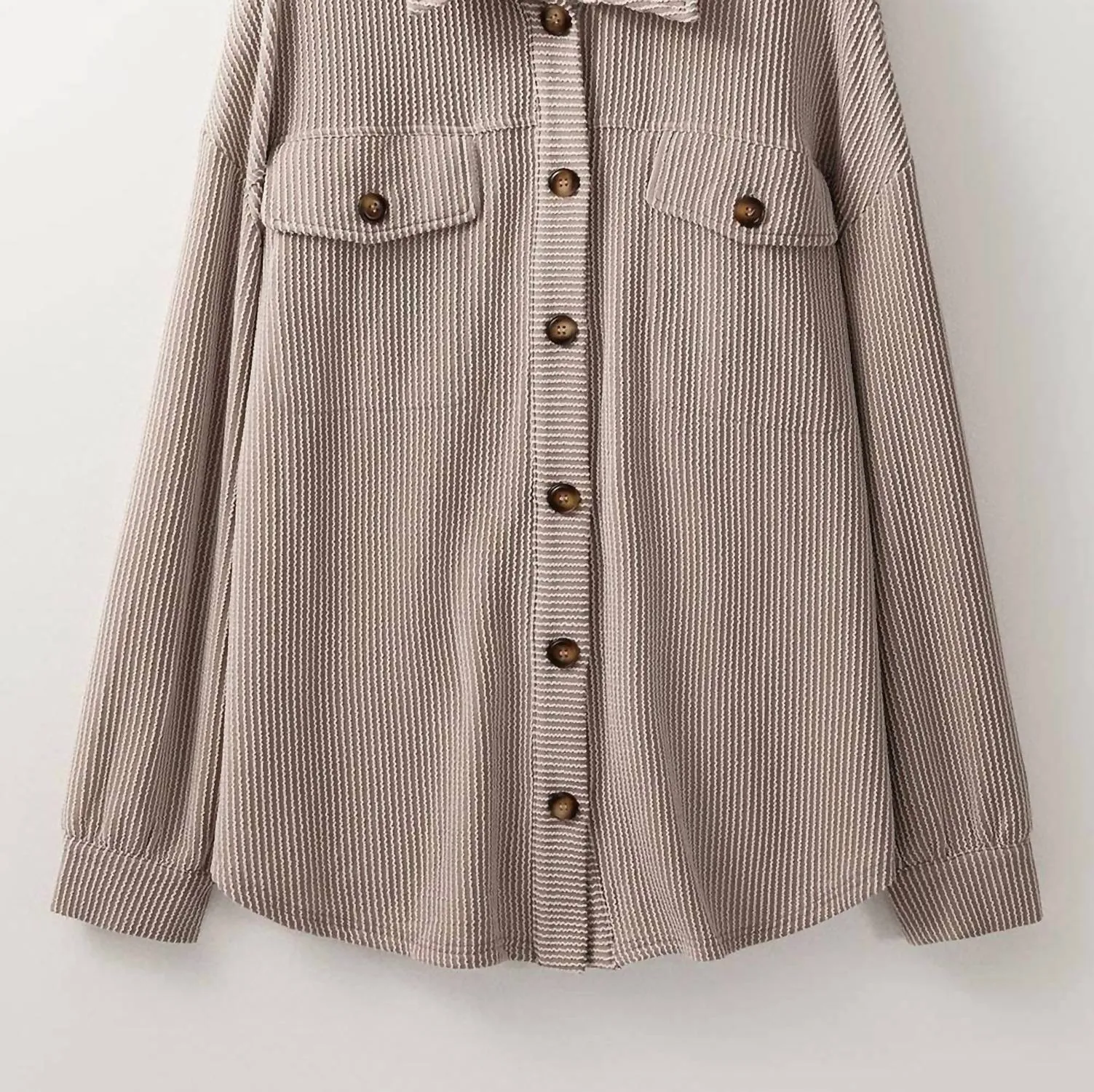 66Disco - Wavey Textured Button Up - Plus