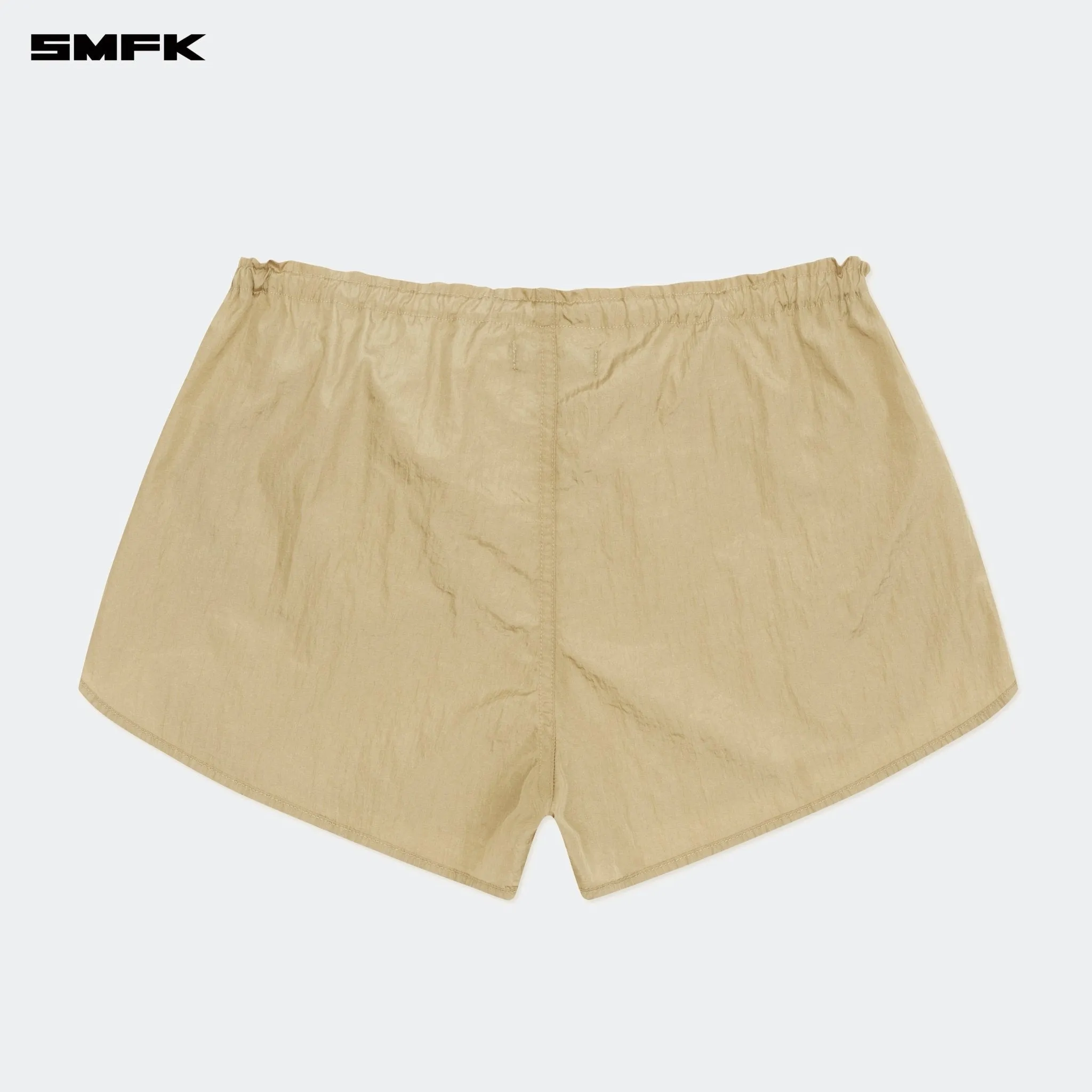Ancient Myth Alloy Skin Low-Waist Jogging Shorts Gold
