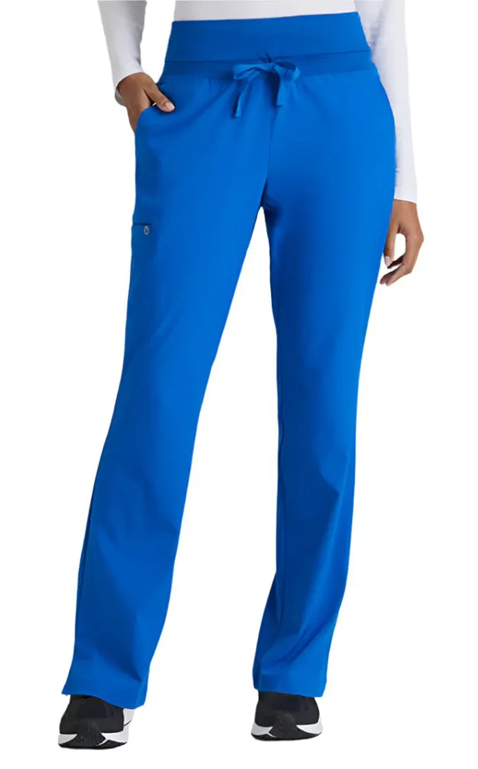 Barco One™ by Barco Stride 5-Pocket Mid-Rise Straight Leg Scrub Pant-Petite