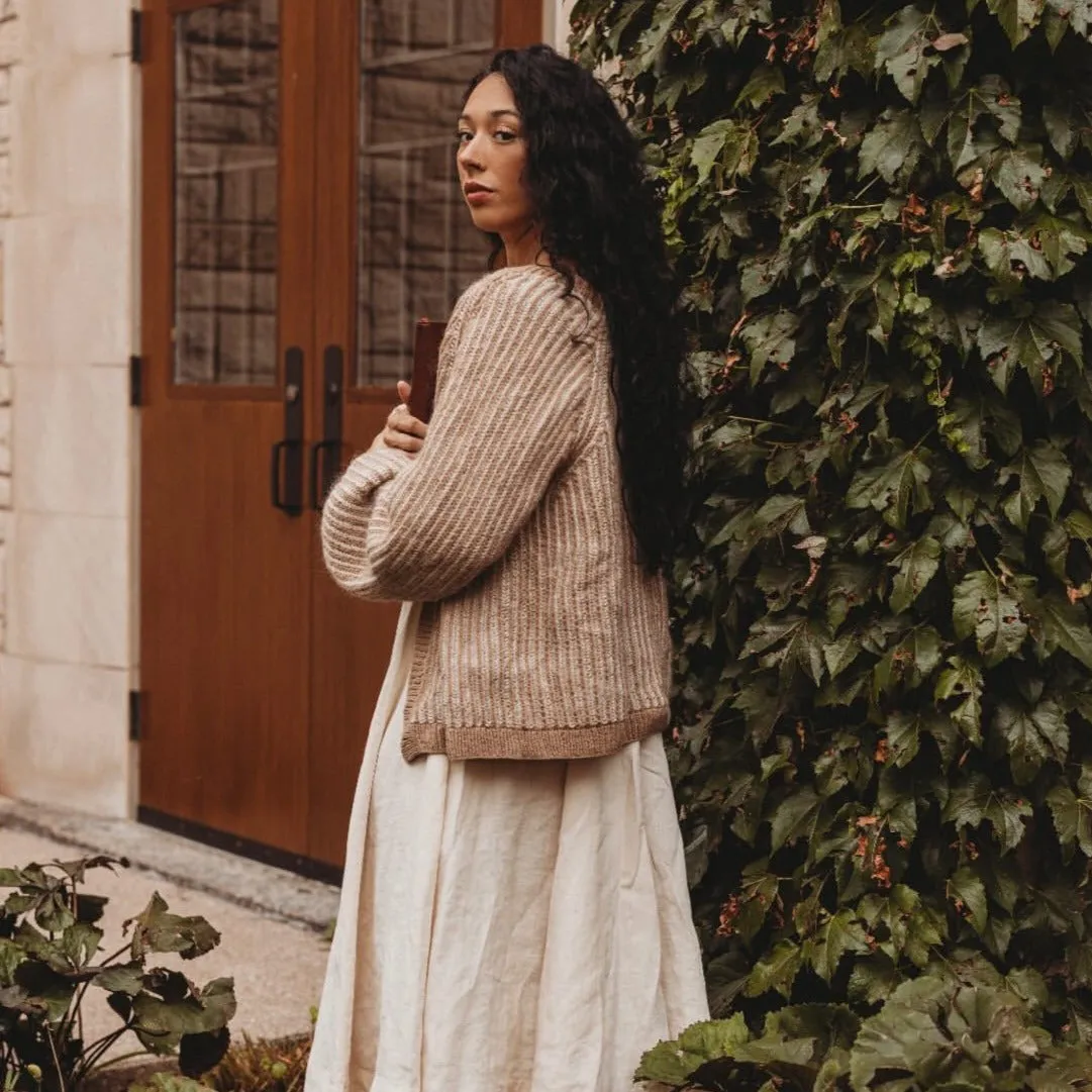 Brioche cardigan (Women) - Mellow Malt