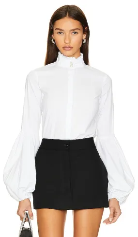 CAROLINE CONSTAS Jacqueline Blouse in White