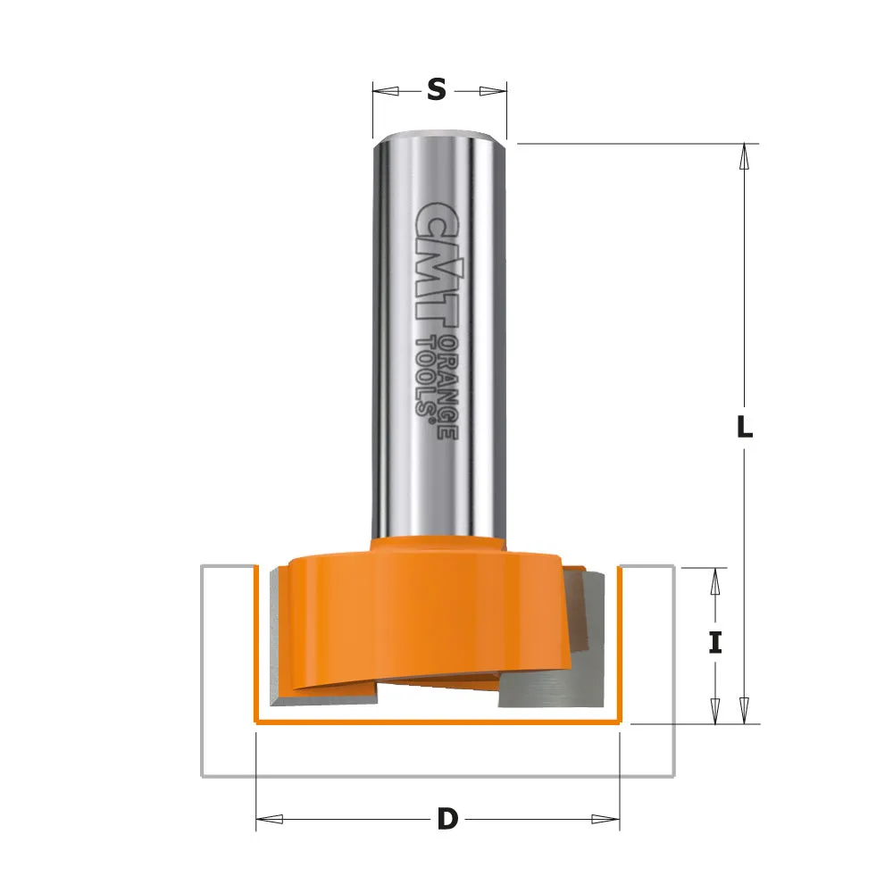 CMT Orange Tools 801.190.11 MORTISING BIT  D=3/4”x3/4”  S=1/4”