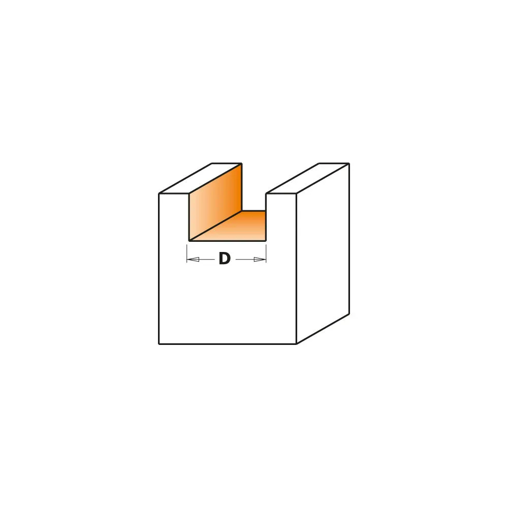 CMT Orange Tools 801.190.11 MORTISING BIT  D=3/4”x3/4”  S=1/4”