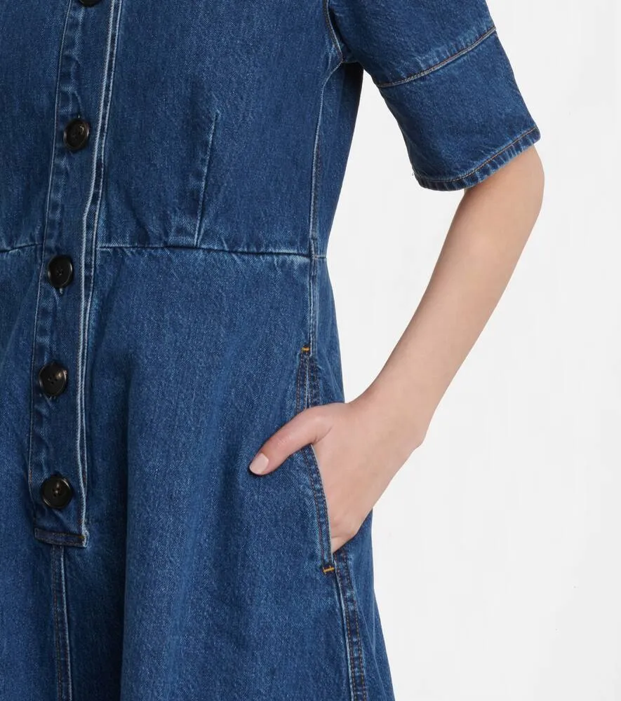 CO Denim midi dress