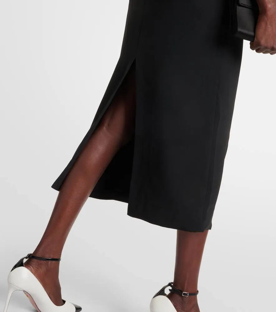 Costarellos Ziselle cutout Lurex√Ç¬Æ and crêpe midi dress