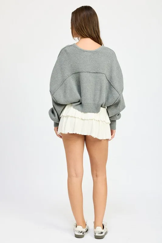 Cozy Layering Knit Oversized Shrug Sweater Cardigan