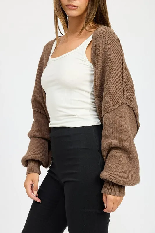 Cozy Layering Knit Oversized Shrug Sweater Cardigan