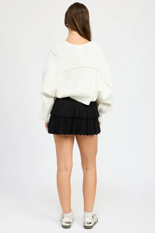 Cozy Layering Knit Oversized Shrug Sweater Cardigan