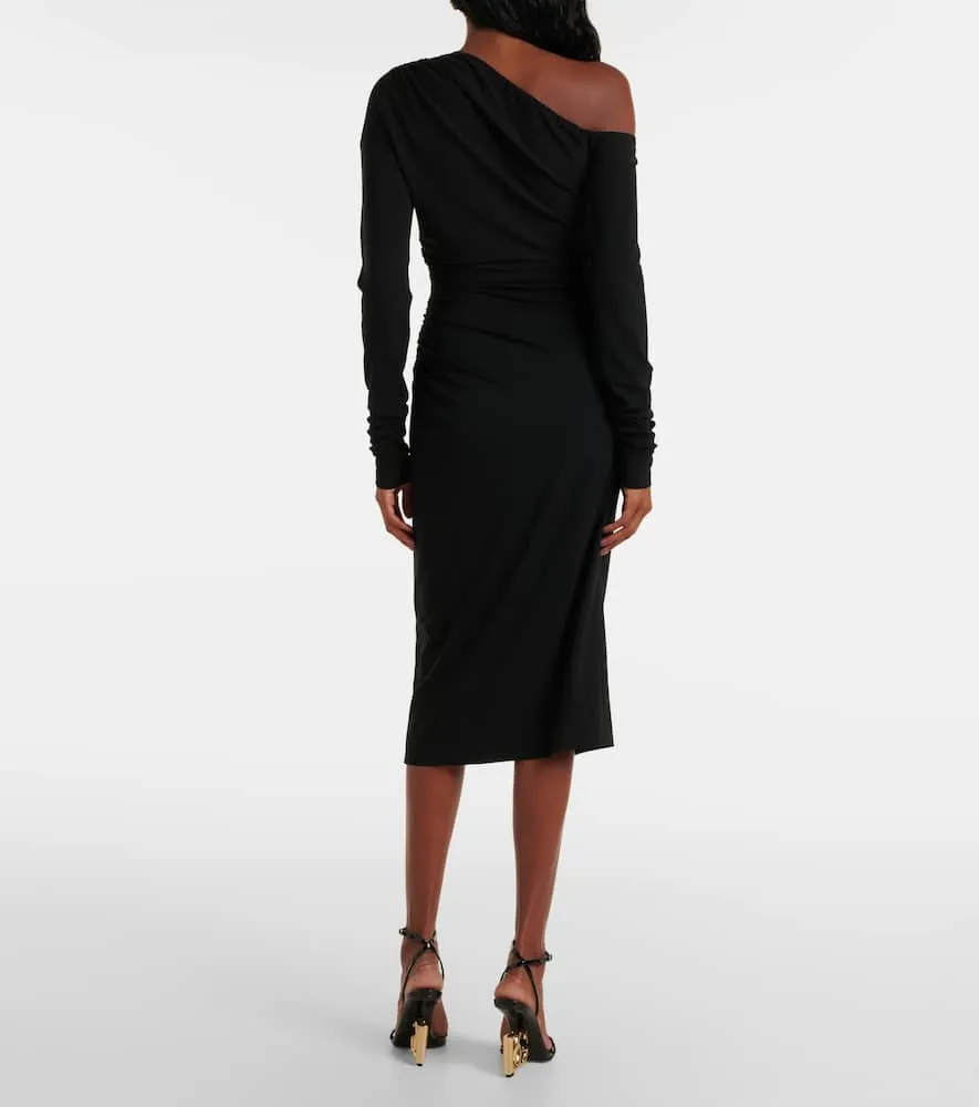 Dolce&Gabbana Draped jersey midi dress