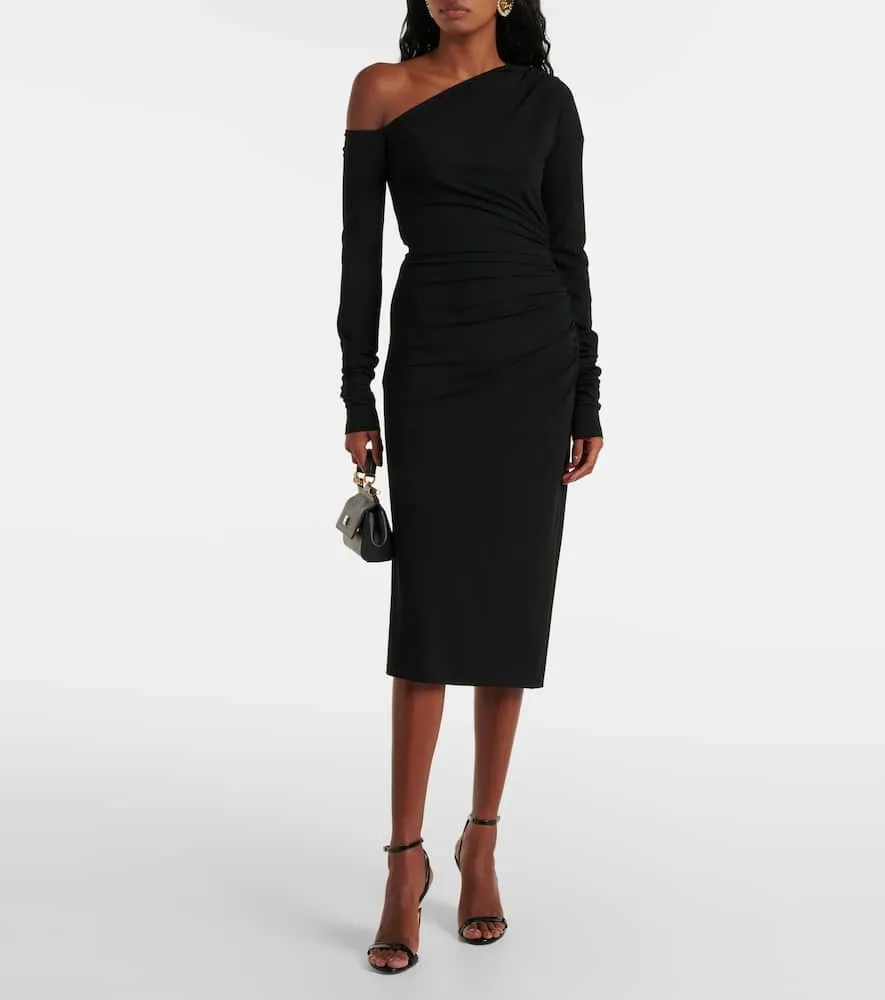 Dolce&Gabbana Draped jersey midi dress
