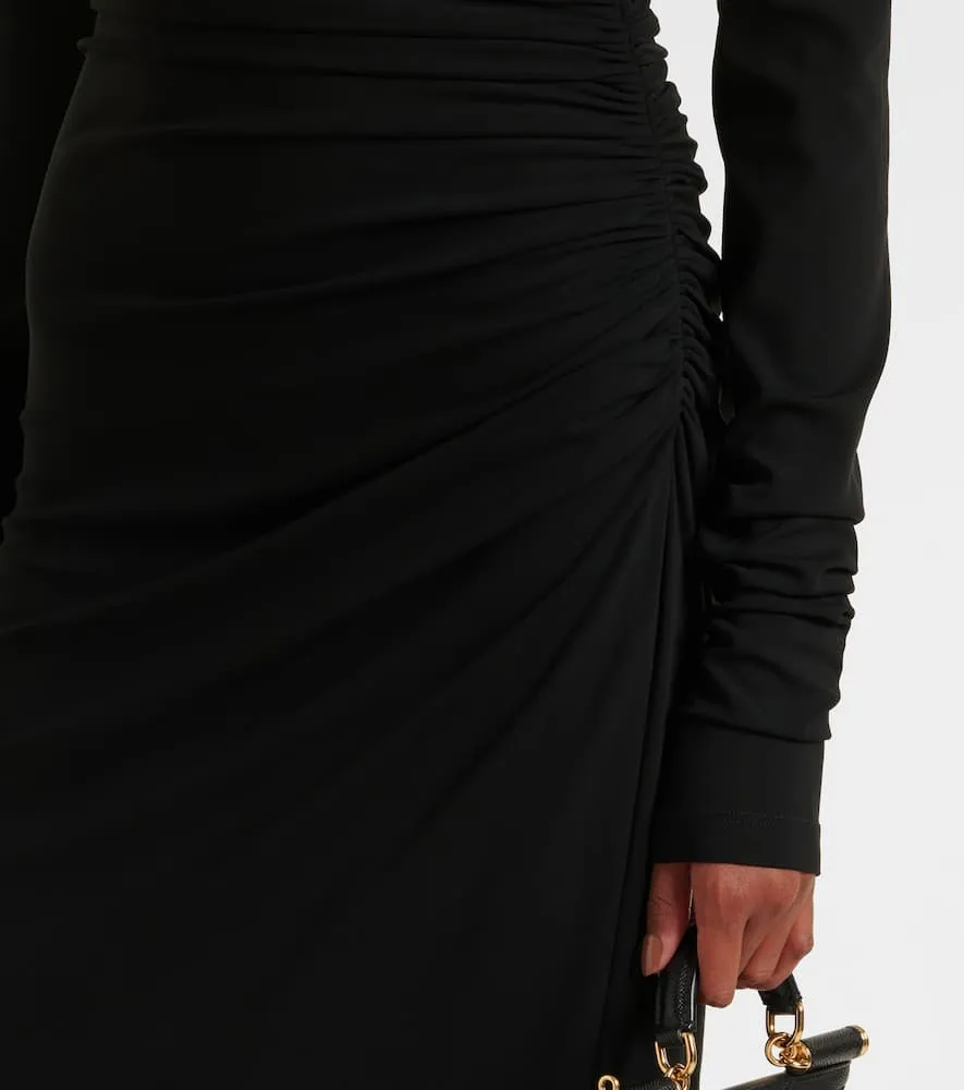 Dolce&Gabbana Draped jersey midi dress