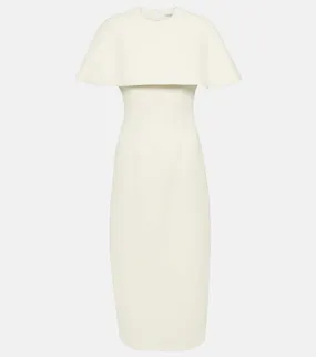 Emilia Wickstead Bridal Blaine caped midi dress