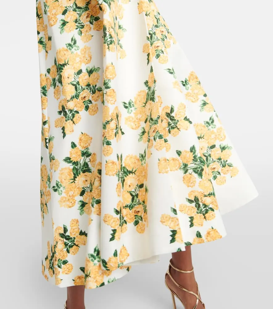 Emilia Wickstead Gabby floral taffeta faille midi dress