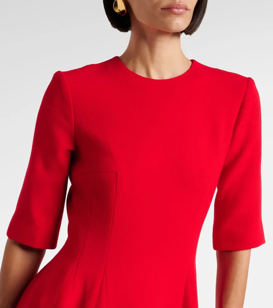 Emilia Wickstead Georgie wool georgette midi dress