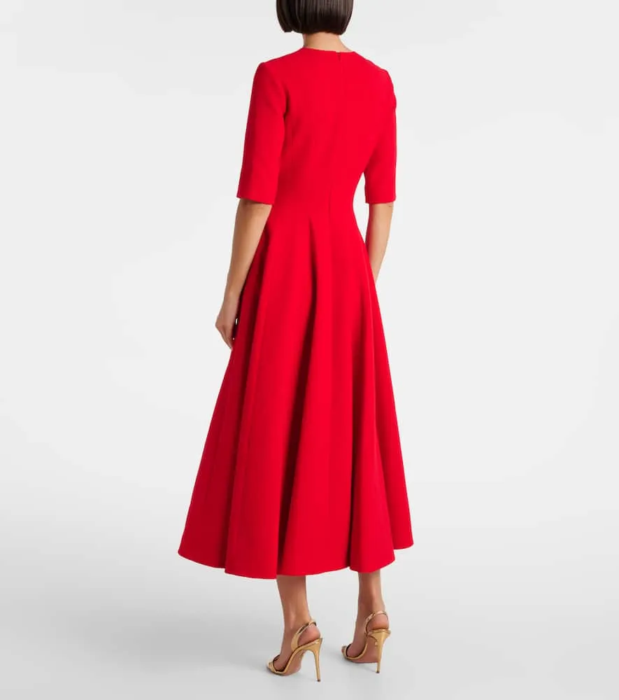 Emilia Wickstead Georgie wool georgette midi dress