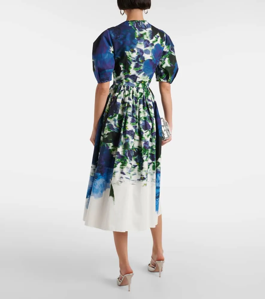 Erdem Floral cotton midi dress