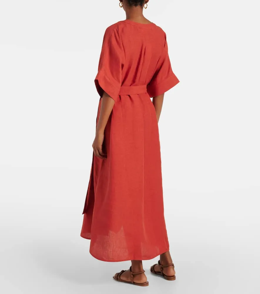 Eres Bibi linen maxi dress