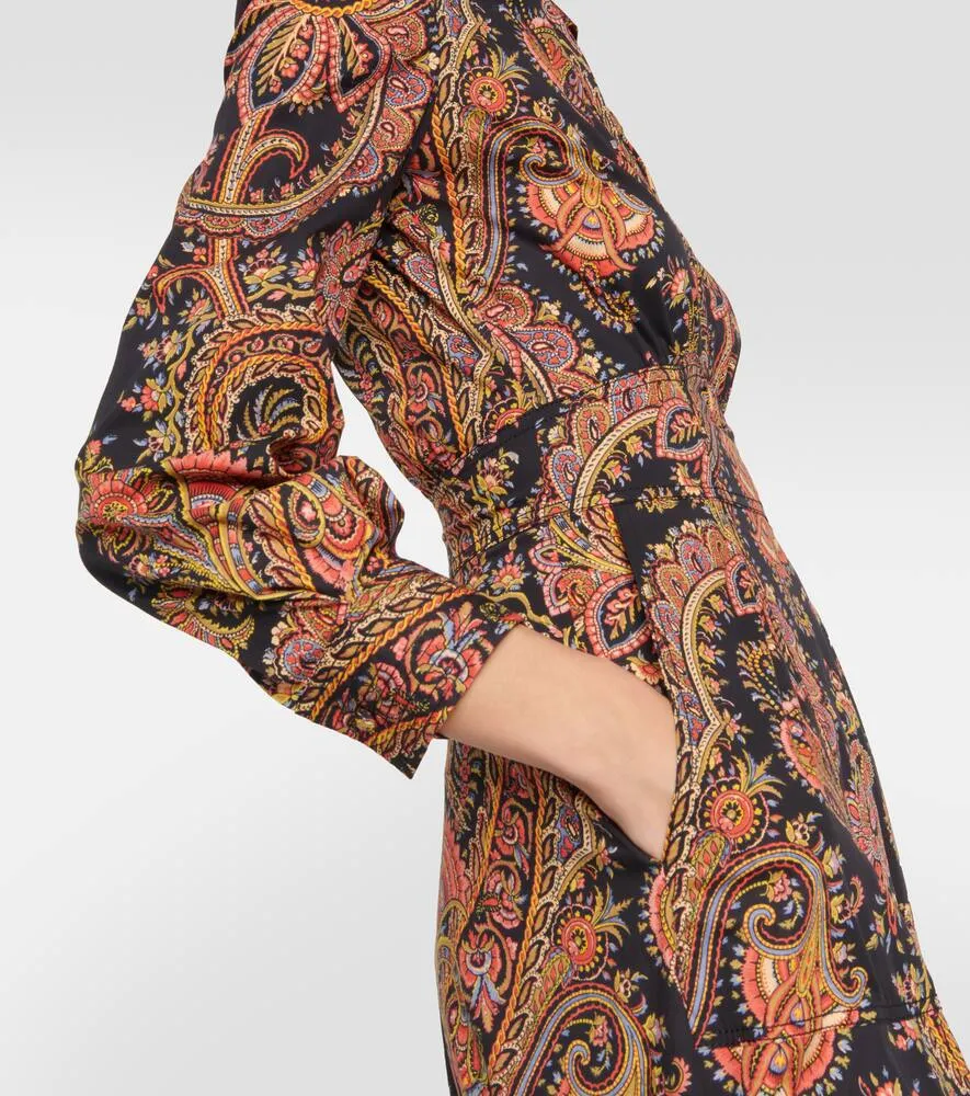 Etro Paisley cotton midi dress