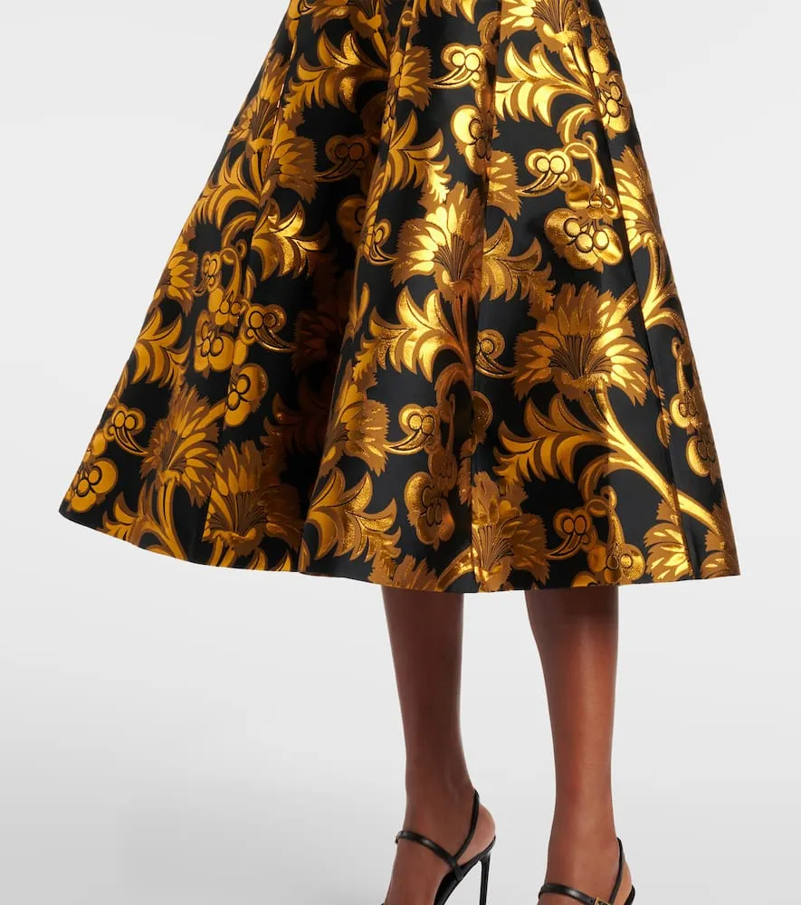 Etro Semi-sheer strapless lam√É¬© maxi dress