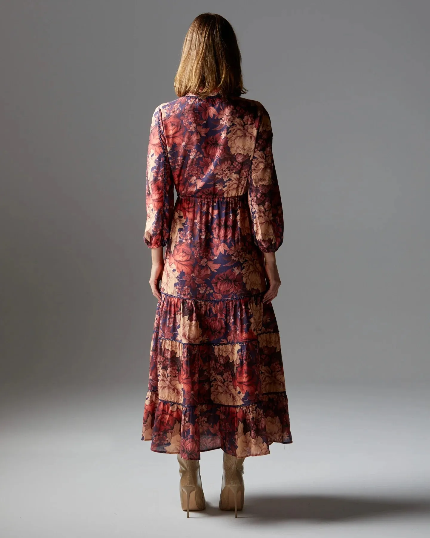 Fate   Becker Berry Kiss Midi Dress