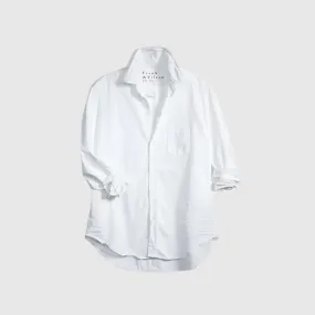 Frank and Eileen Eileen Relaxed Shirt in White Tattered Denim