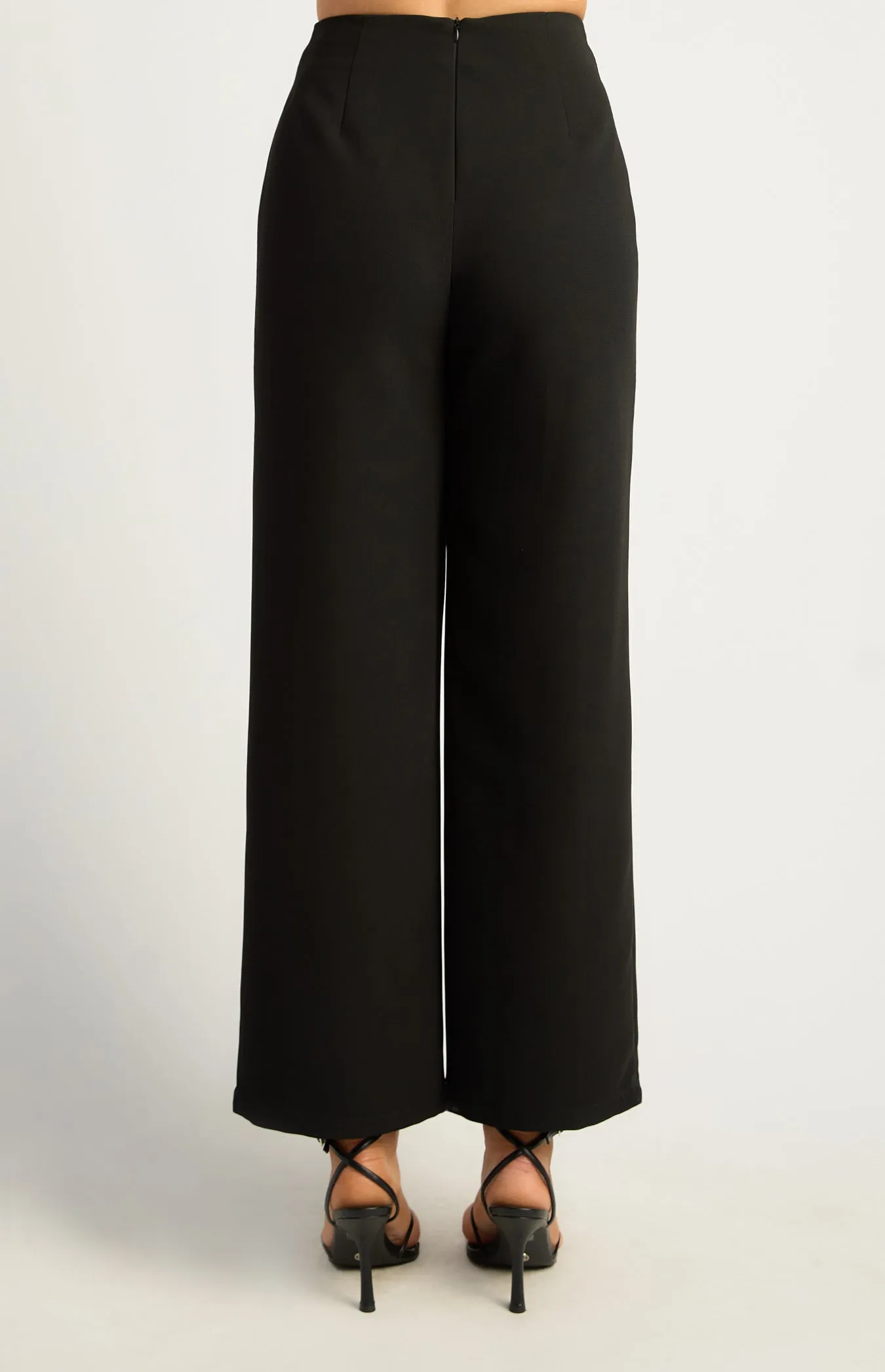 Freddie Straight Leg Pants - Black