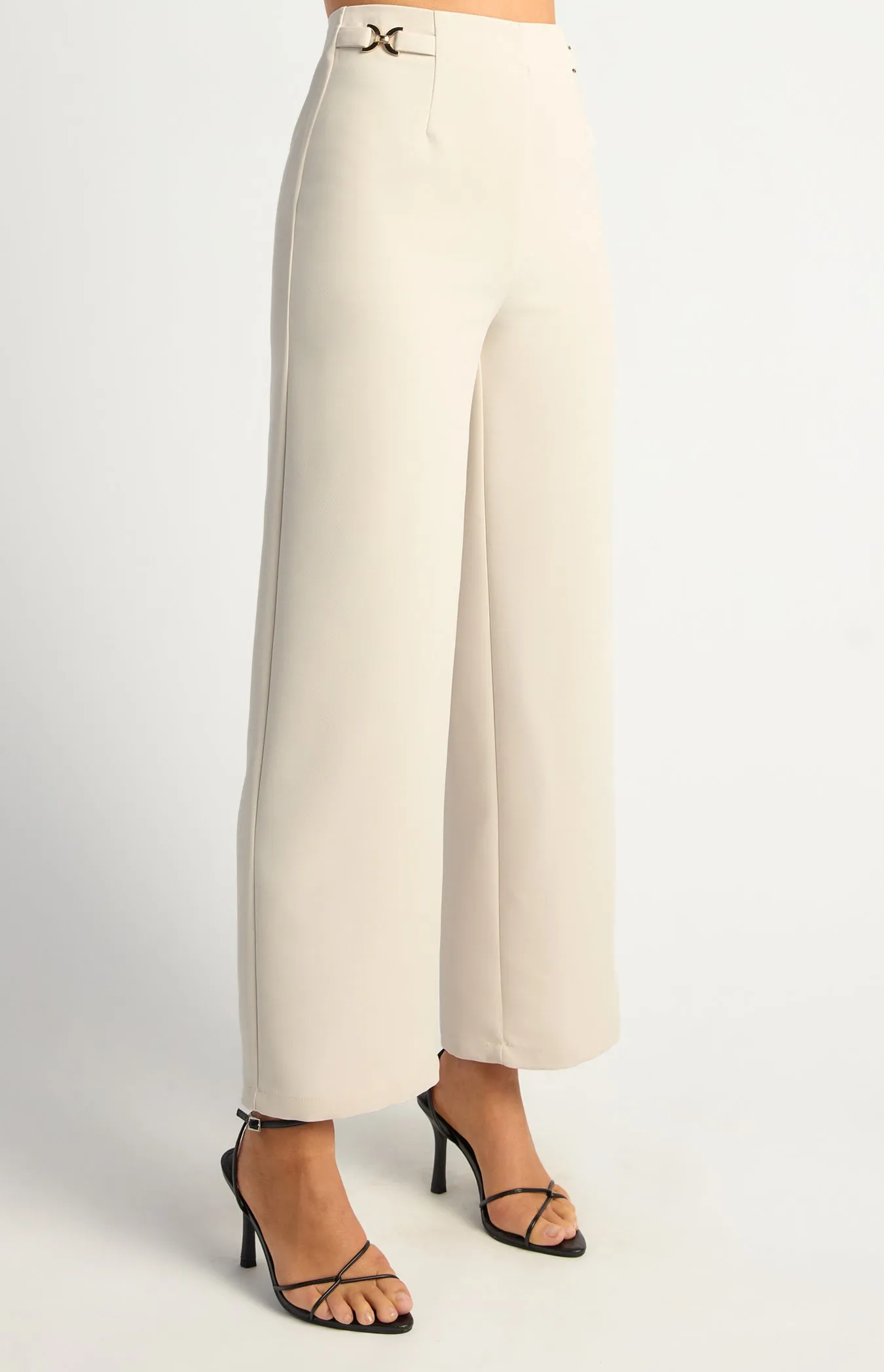 Freddie Straight Leg Pants - Bone
