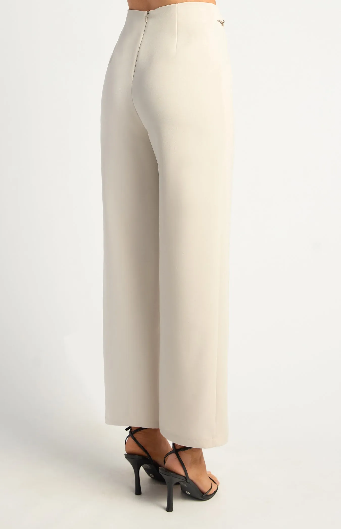 Freddie Straight Leg Pants - Bone