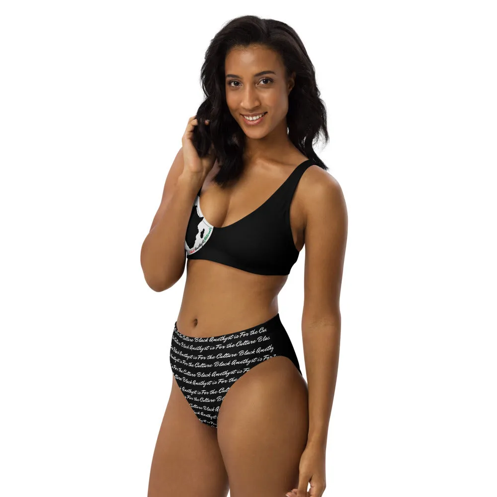 Juneteenth- Recycled high-waisted bikini