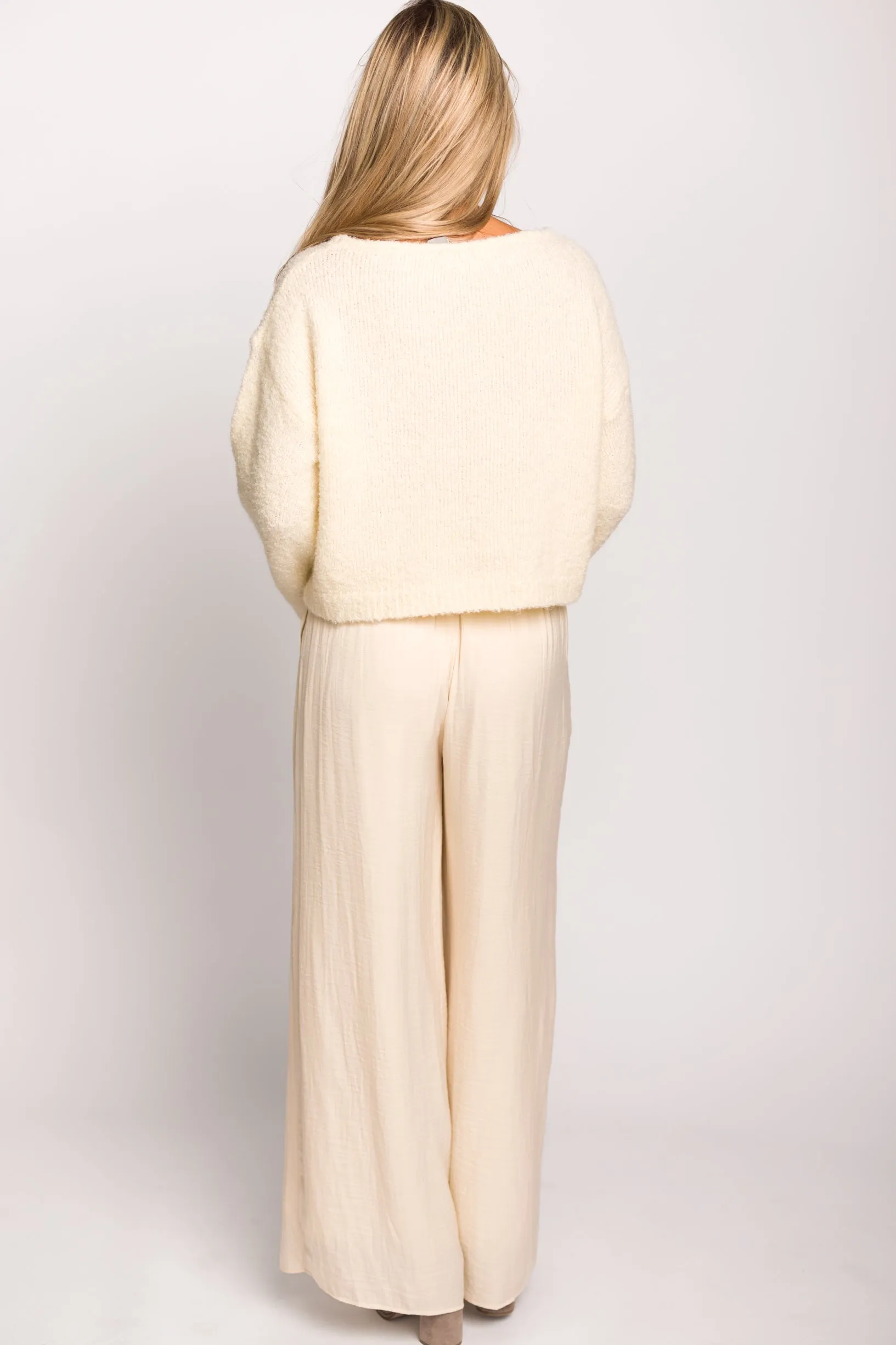Lily Soft Knit Sweater in Cream