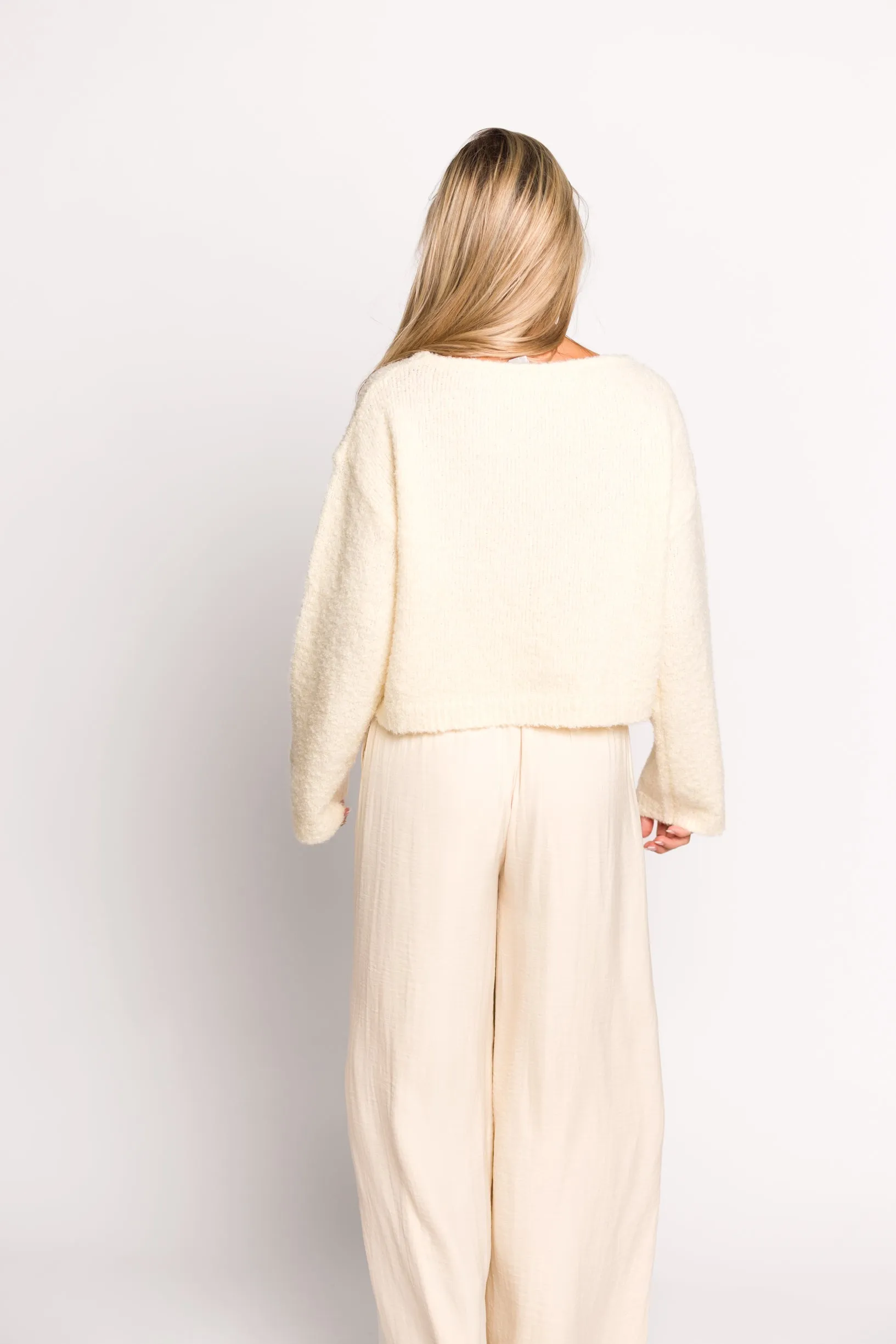 Lily Soft Knit Sweater in Cream