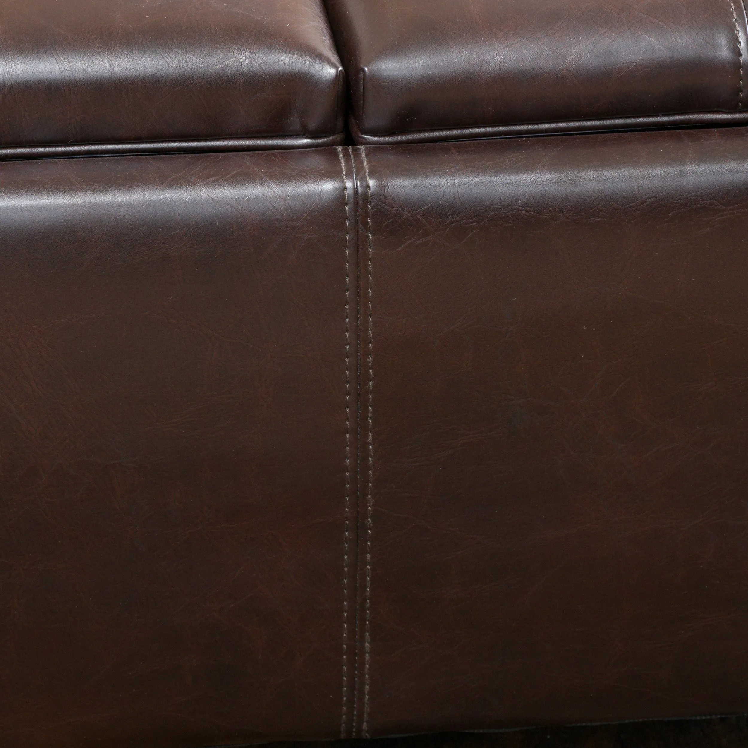 Mansfield Contemporary Tray Top Storage Ottoman