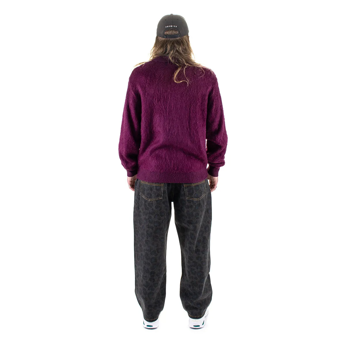 Mohair Button-Up Knitted Shirt