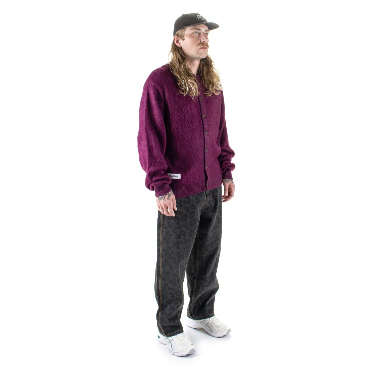 Mohair Button-Up Knitted Shirt