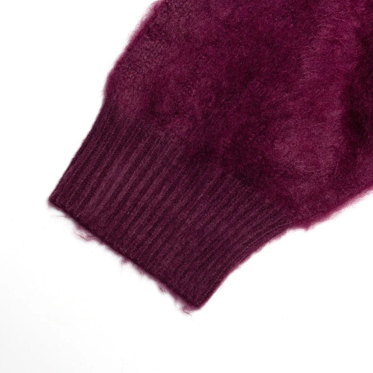 Mohair Button-Up Knitted Shirt