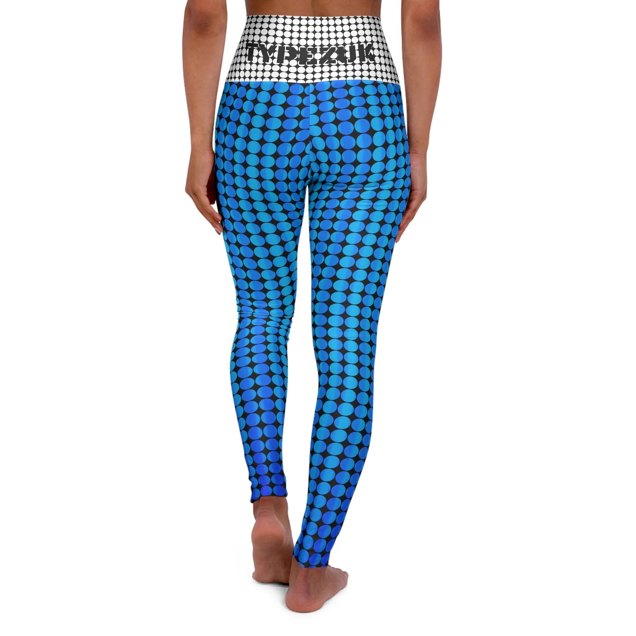 Premium Yoga Leggings (Black Blue)