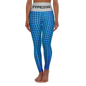 Premium Yoga Leggings (Black Blue)