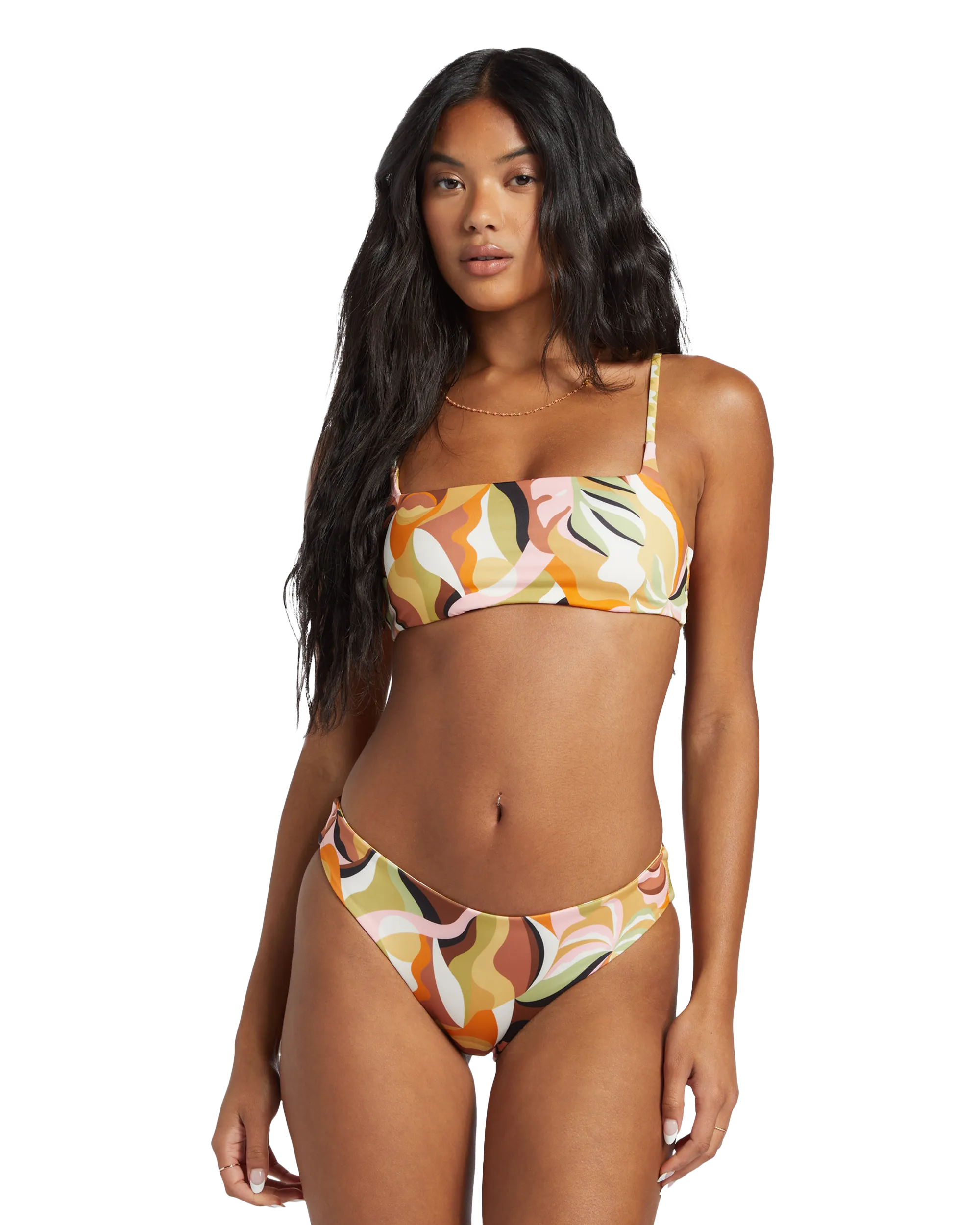 Return To Paradise Reversible Lowrider Bikini Bottoms in Multi