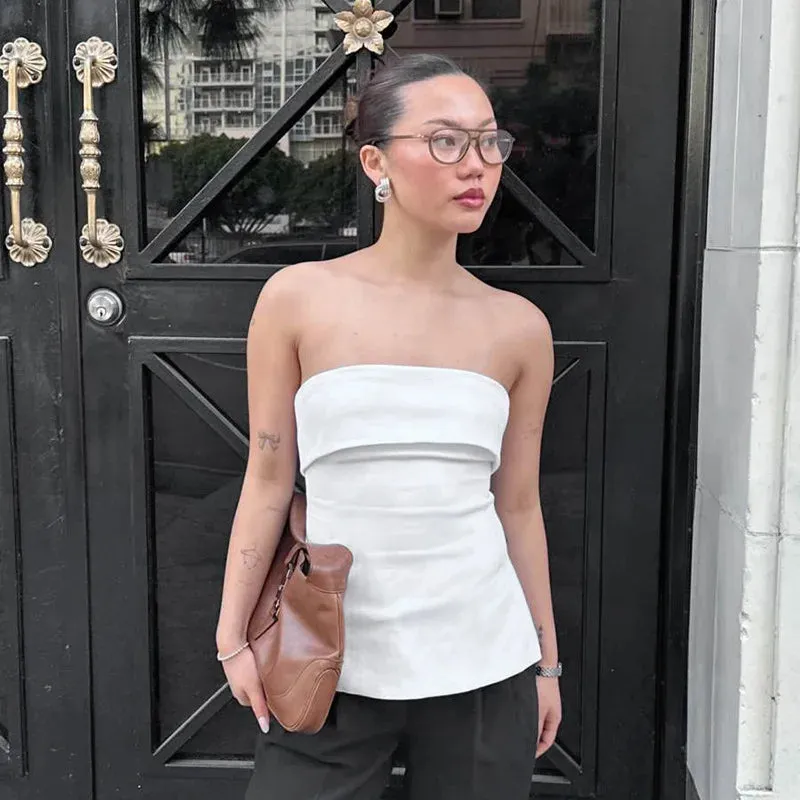 Urban Chic Strapless White Top