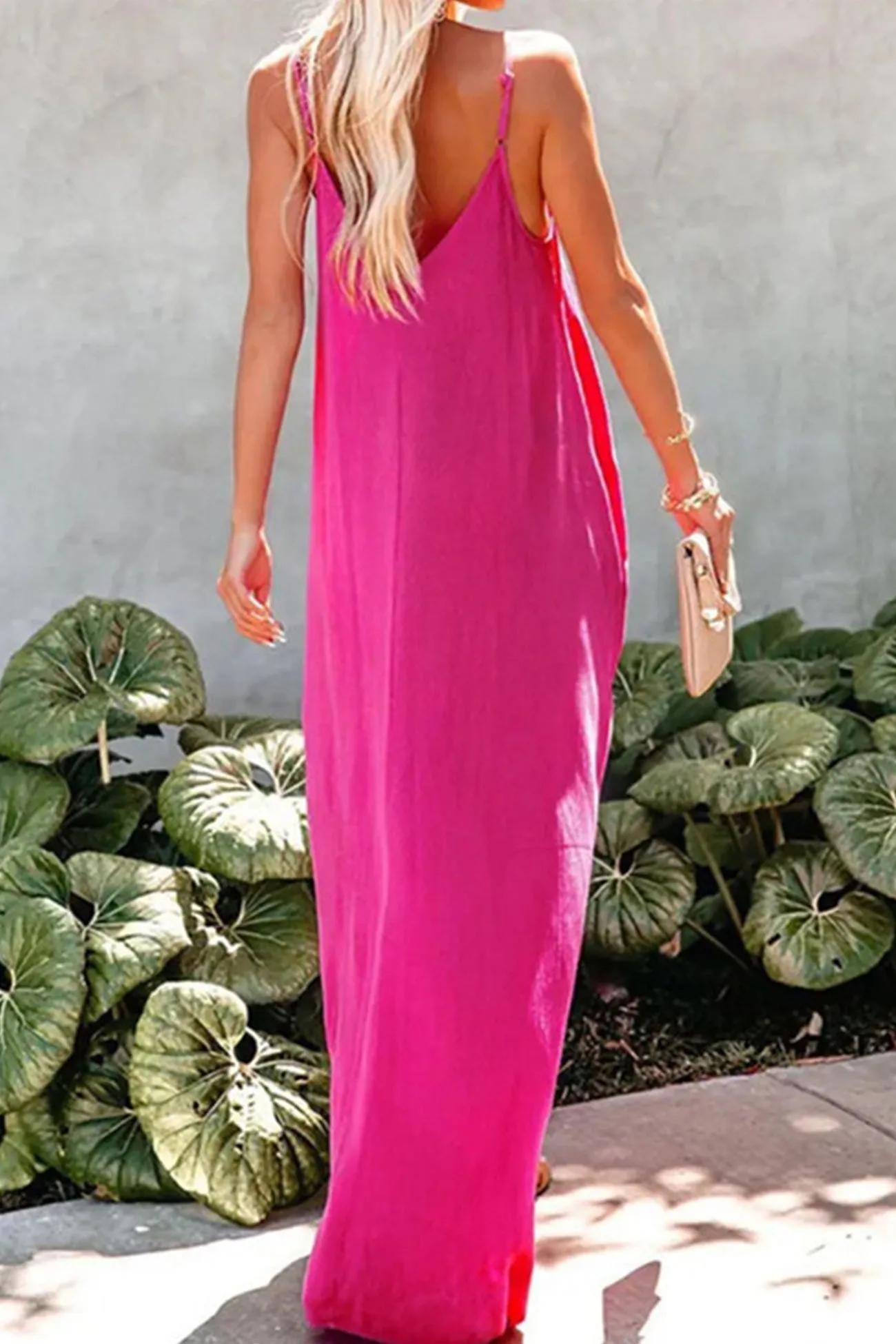 V Neck Loose Cami Dress