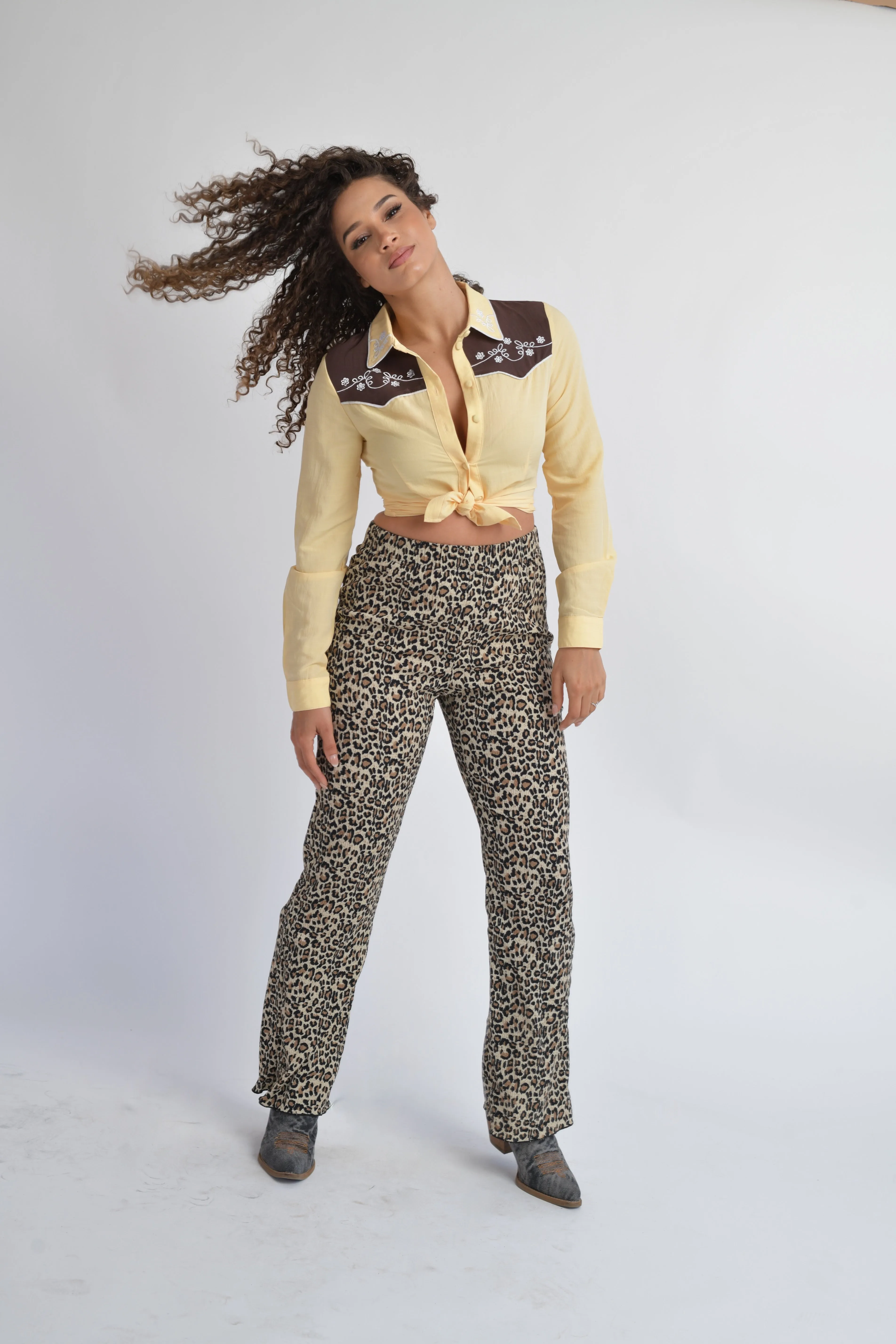 Vintage Cowgirl Up Button Shirt