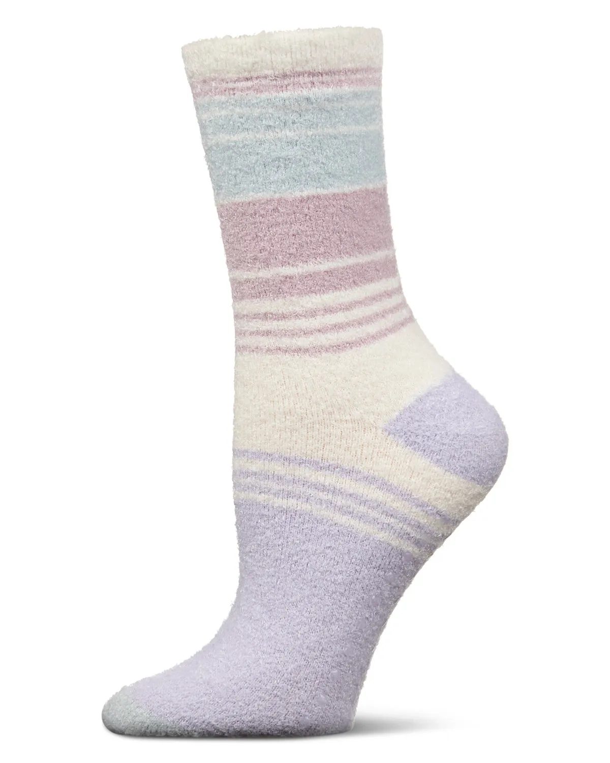 Women's Stripes Aloe Infused Crew Socks