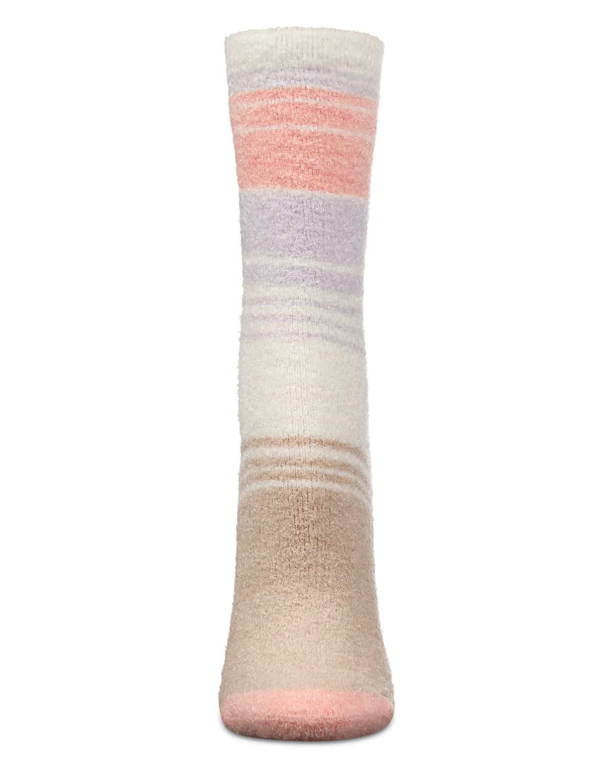 Women's Stripes Aloe Infused Crew Socks